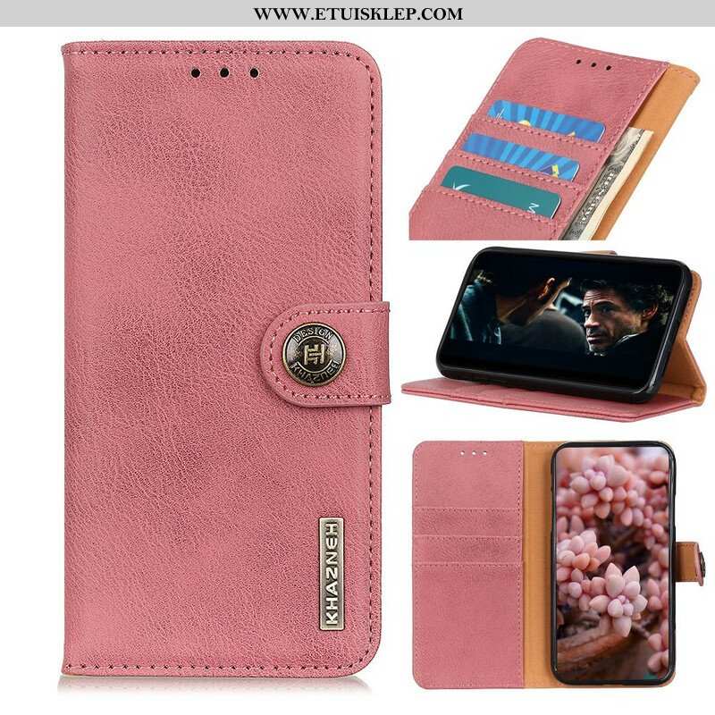 Etui Folio do Realme C11 Imitacja Skóry Khazneh